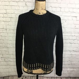 MICHAEL Michael Kors Black Chunky Knit Sweater